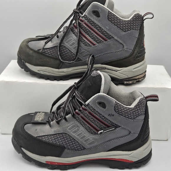 Skechers Women's Size 7.5 Lightweight Safety Toe Work Shoe Aluminum Black - Picture 12 of 15